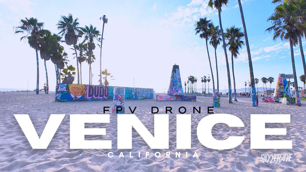 VENICE BEACH  FLIGHT FPV Drone Surfing Venice Beach 4K