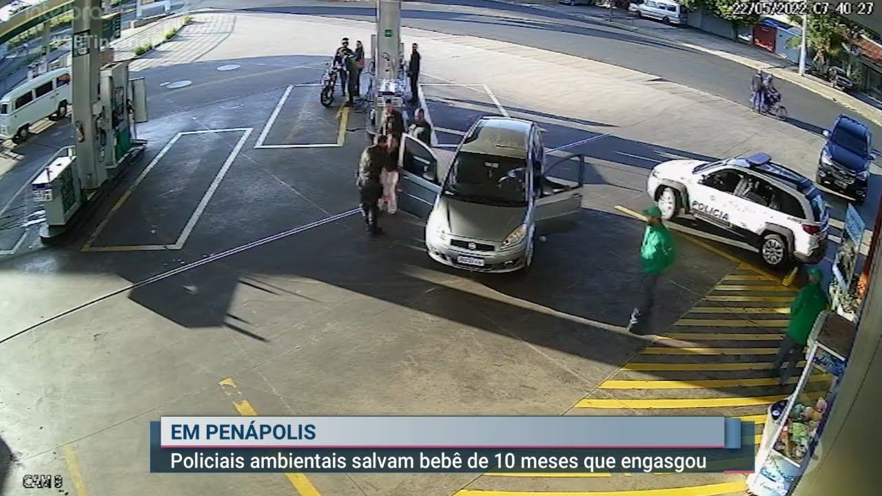 Policiais ambientais salvam bebê de 10 meses que engasgou