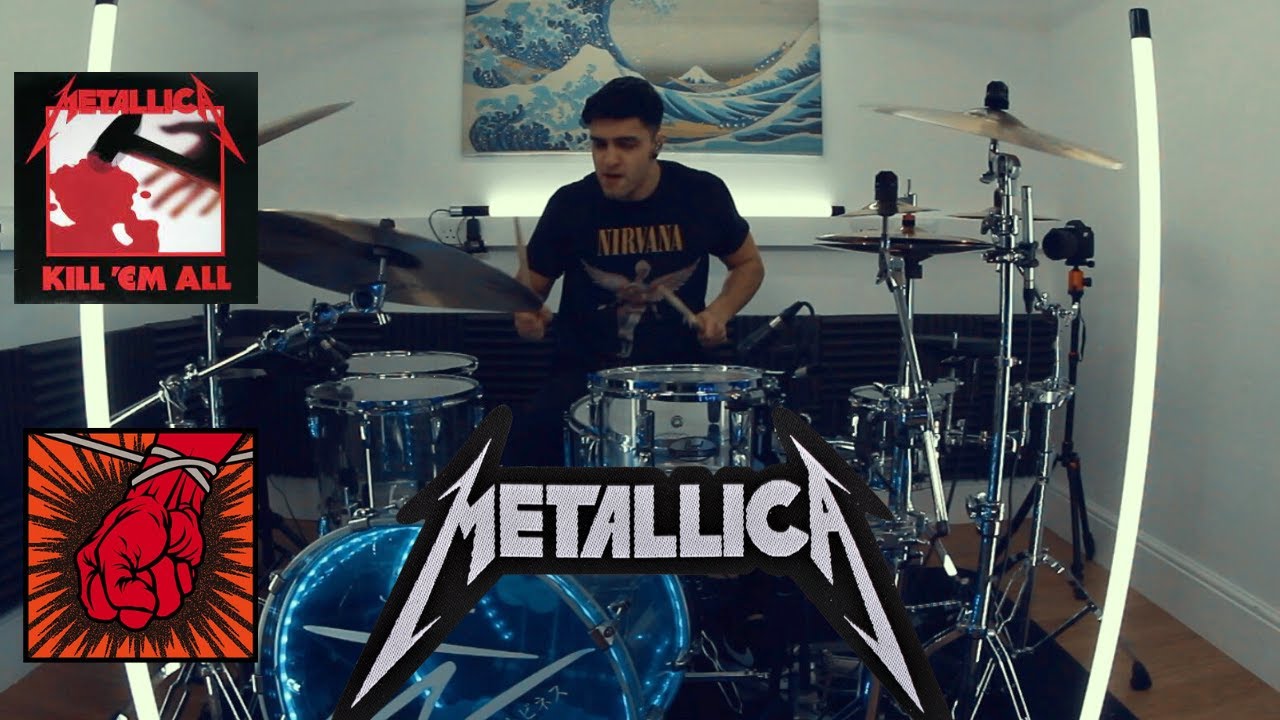 METALLICA BEST SONGS DRUM COVER MEDLEY