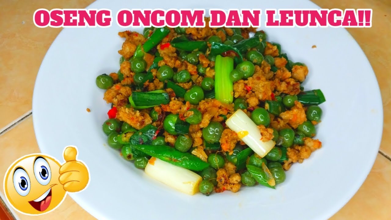 Ngabisin nasi !! Resep tumis oncom dan leunca!!