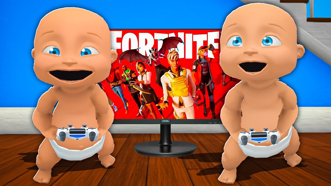 Малыш ИГРАЕТ в Fortnite!