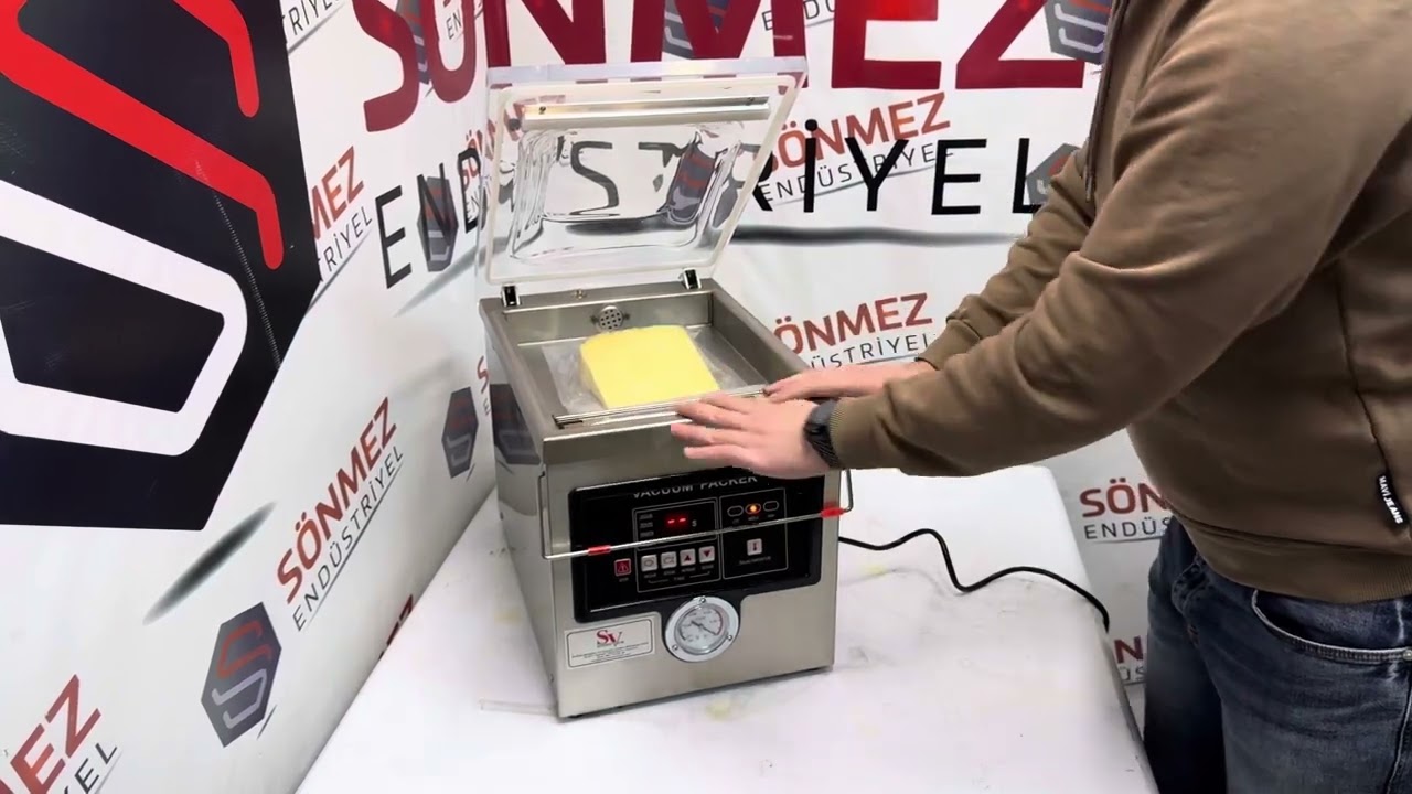 Sönmez Vakum 26 Cm Gıda Vakum Makinesi Şarküteri Peynir Sucuk Vakum Makinası