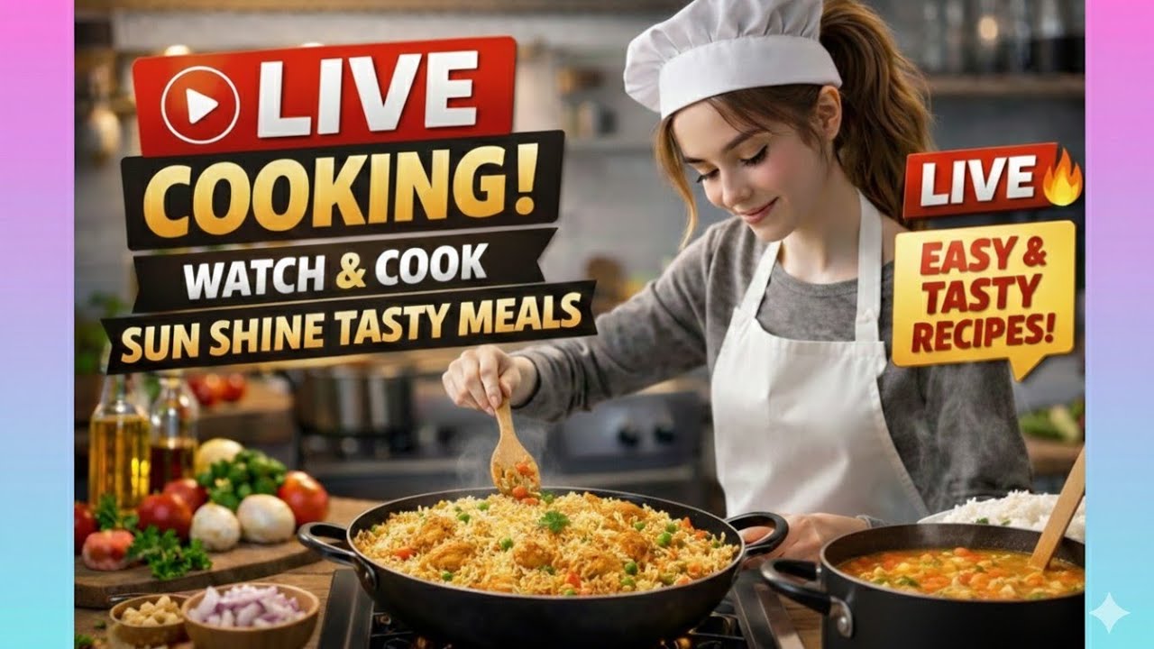 Sun Shine Tasty Meals is Live With Yummy Pulao Recipe 😋