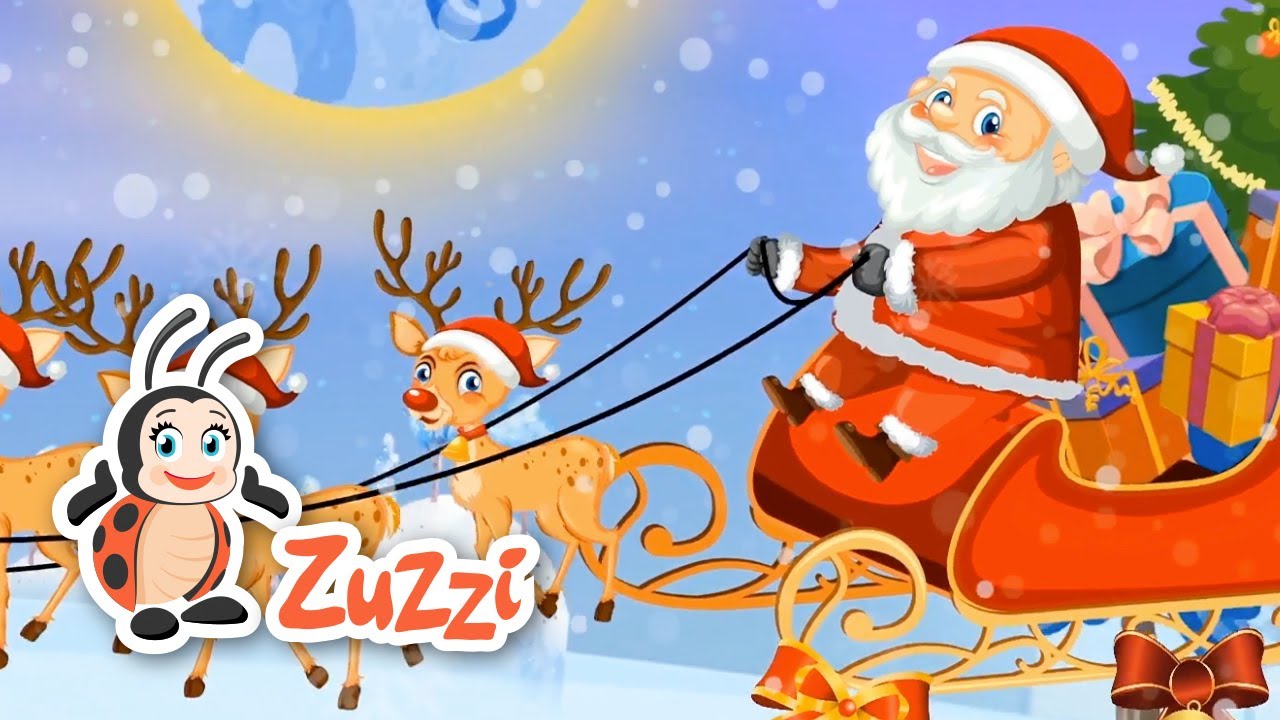 Up on the Housetop | ZuZZi the Ladybug | Nursery Rhymes and Kids Music #santaclaus #kidssongs