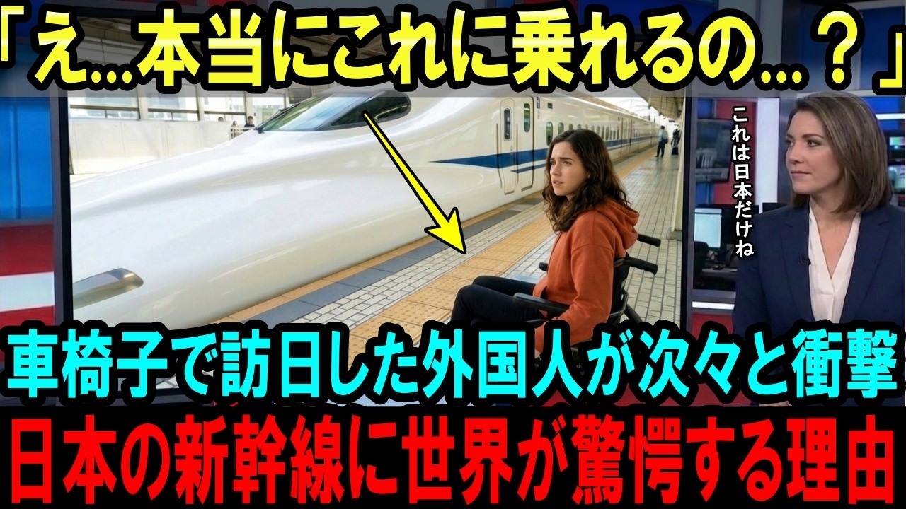 【海外の反応】「嘘でしょ...」日本の新幹線が今世界中から羨望されている理由
