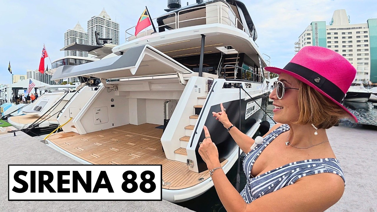 SHOCKING SPACE 🤯 2026 Sirena 88 SuperYacht Luxury Long-Range Yacht Tour