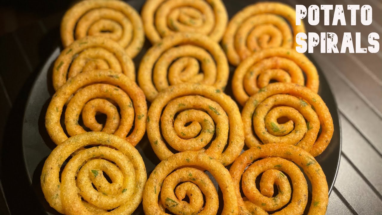 Crispy Potato Spiral | Potato ring | Potato Twist | [Easy Potato Snacks]