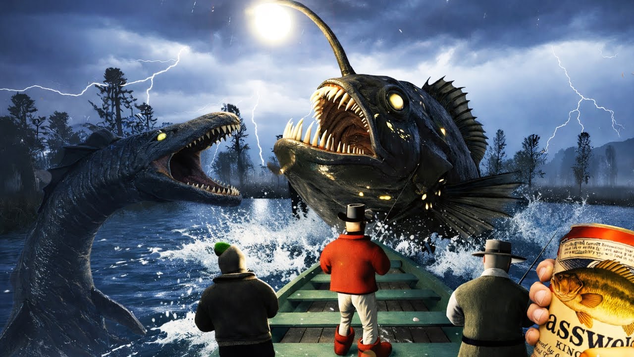 ANGELN und BIER SAUFEN lockt die MONSTER aus dem MEER