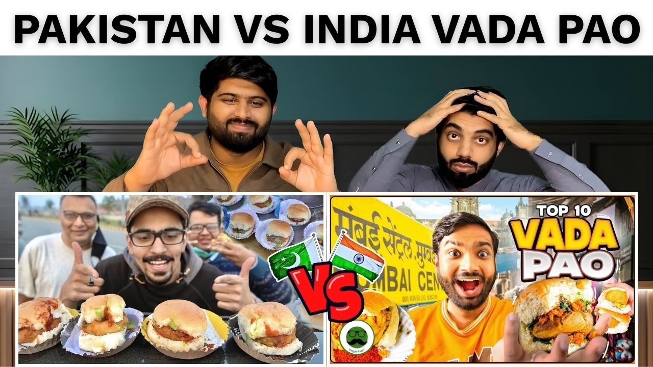 Pakistani Reaction On pakistani vada pao vs indian vada pao comparison