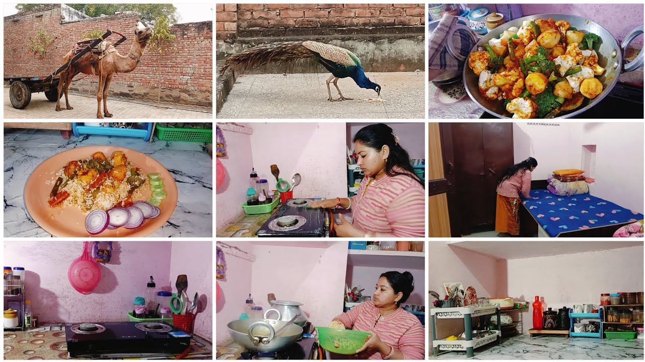 শীতের ছোট দিনে সকাল থেকে যেভাবে সংসারের কাজ করি।বিরিয়ানি বানালাম সবজি biryani recipe/veg recipe 