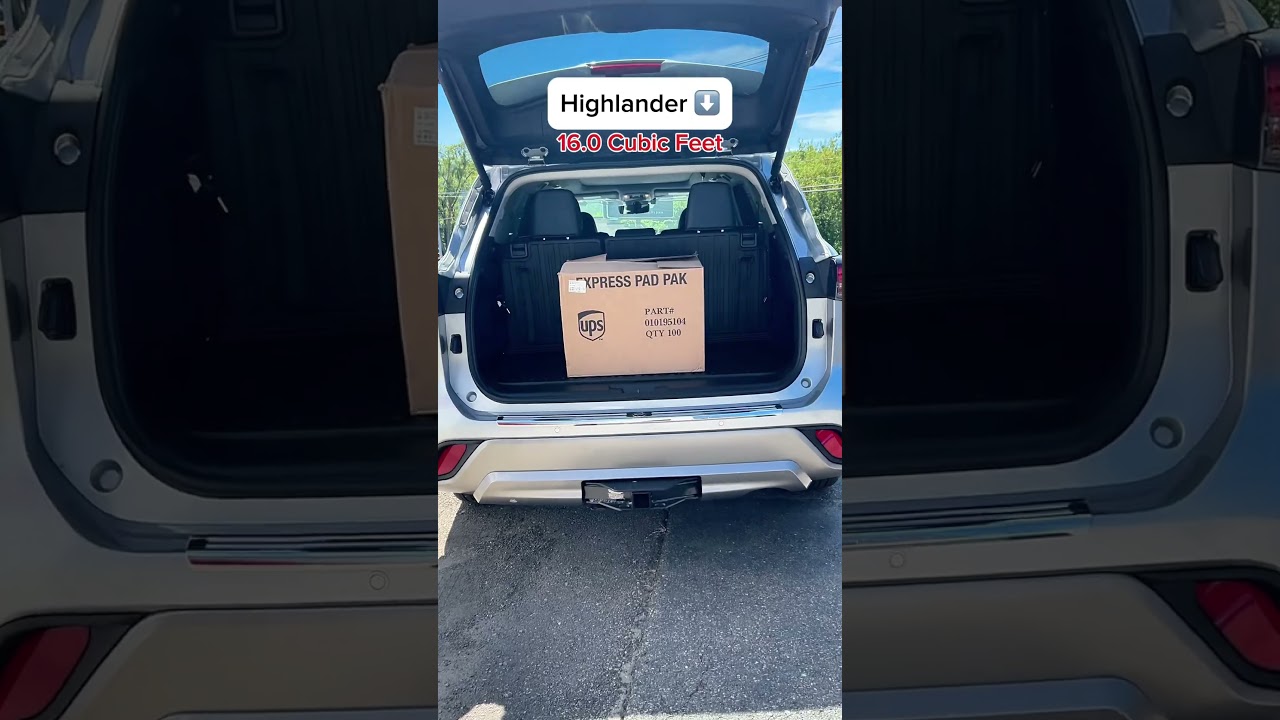 Trunk Space Comparison | Toyota Highlander VS Grand Highlander