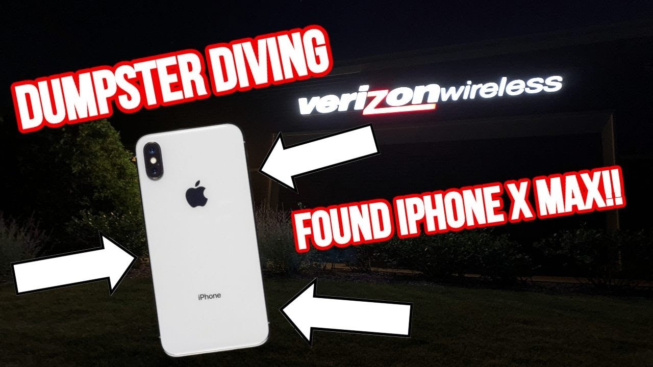 FOUND IPHONE Xs MAX VERIZON STORE DUMPSTER DIVING!!