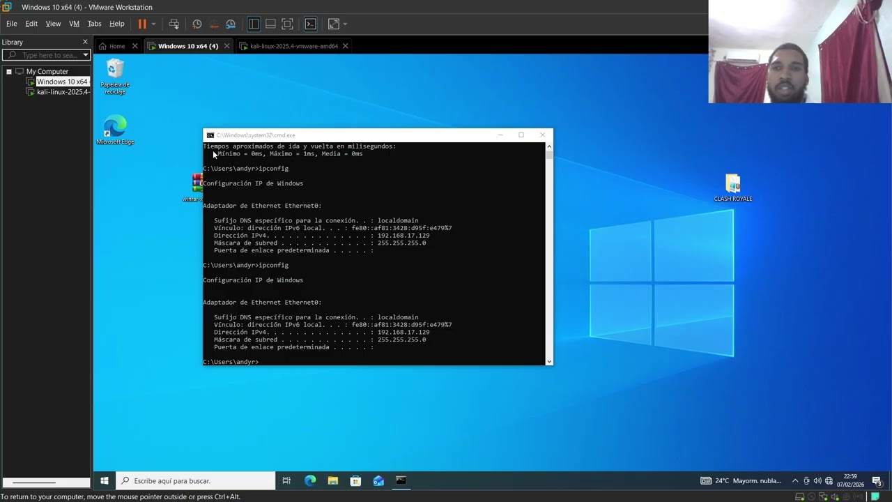 1.1 Perform Active Online Attack  to Crack the System's Password using Responder (página 500). Andy