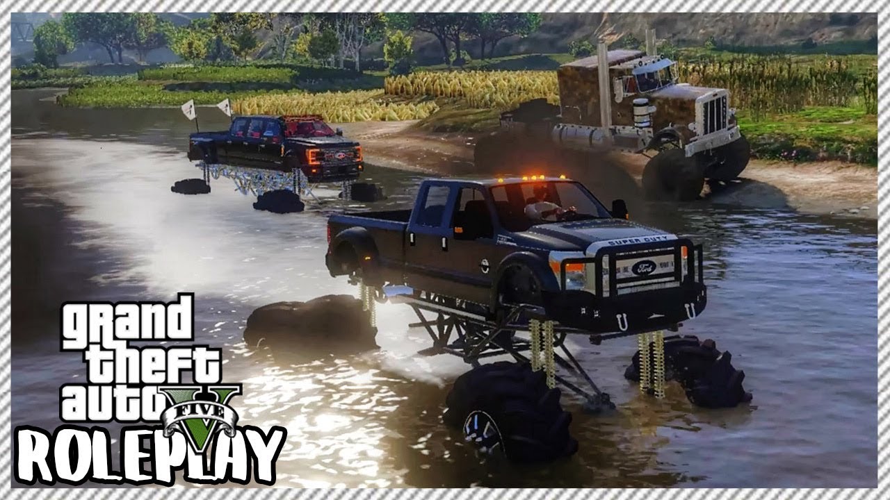 GTA 5 ROLEPLAY - Mega Bounty Hole Offroad Mudding Trucks | Ep. 459 Civ