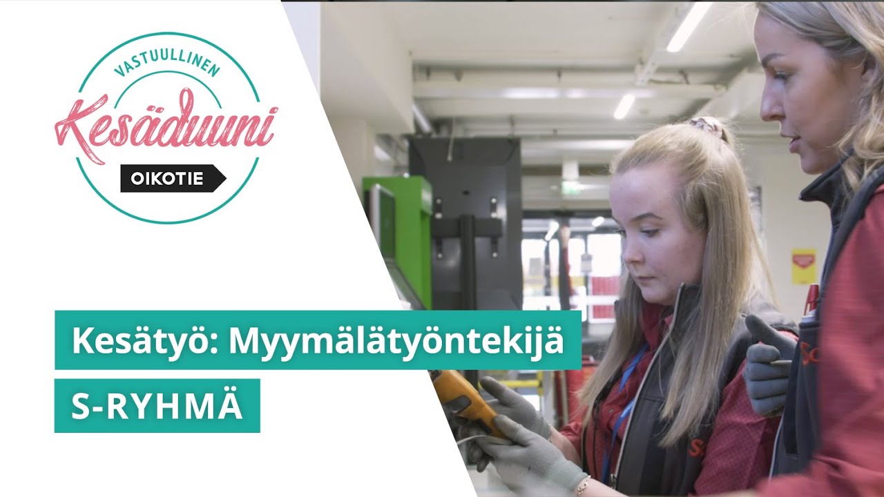 Kesätöissä S-ryhmässä- Vastuullinen kesäduuni 2020