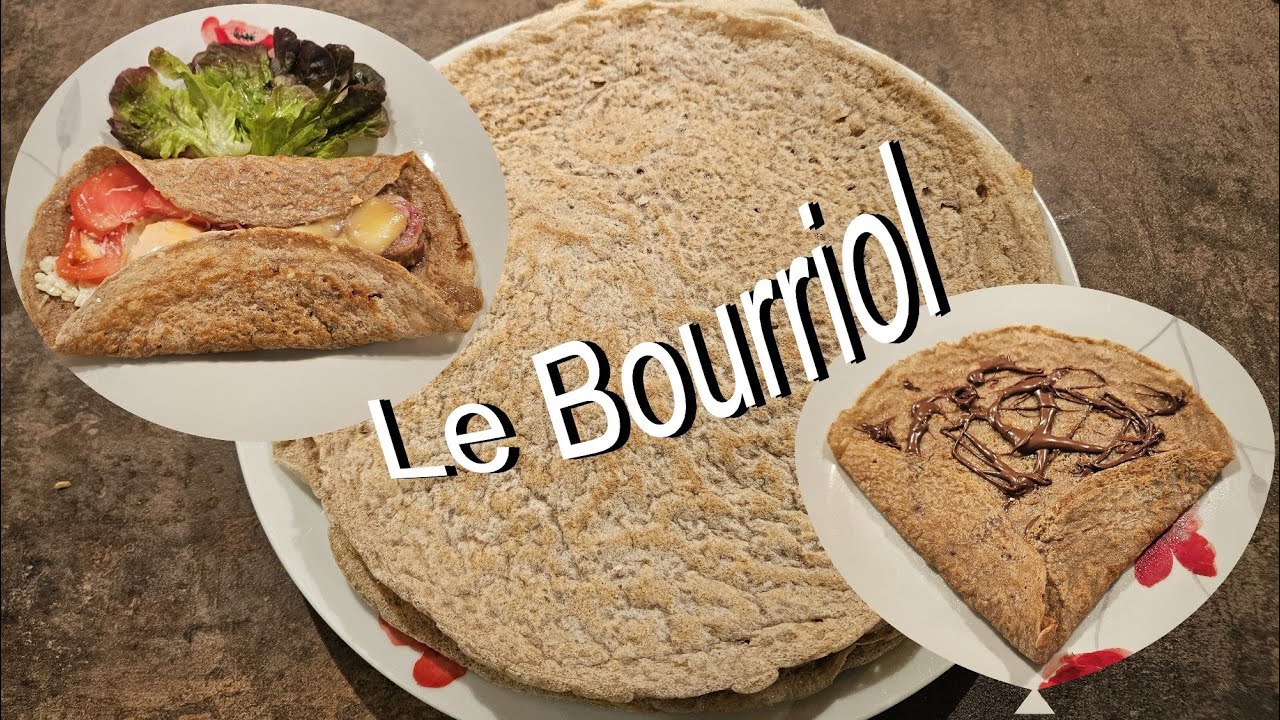 Le Bourriol, crêpe Auvergnate très gourmande: The Bourriol, a very delicious Auvergne crêpe.