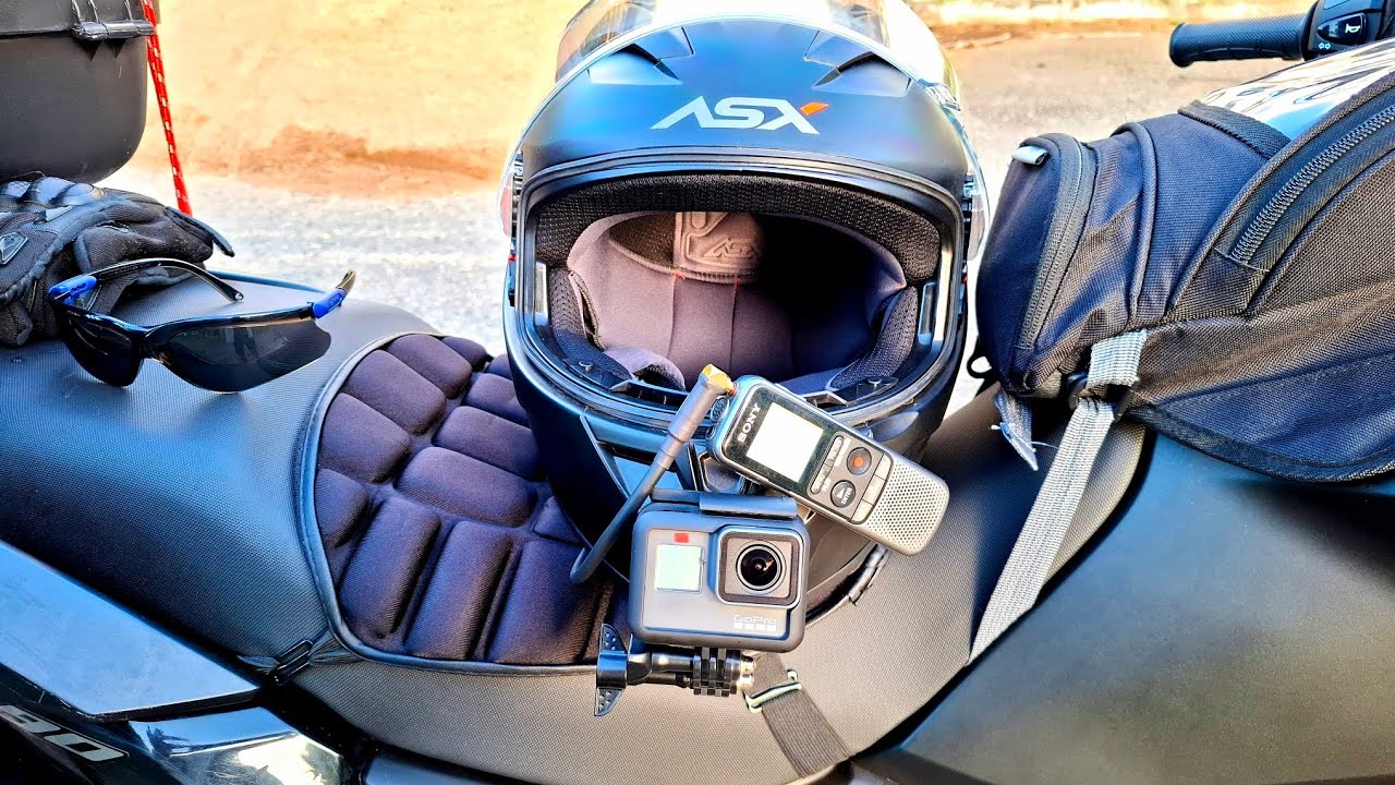 Motovlog Com Microfone Dudacell e Gravador Sony 