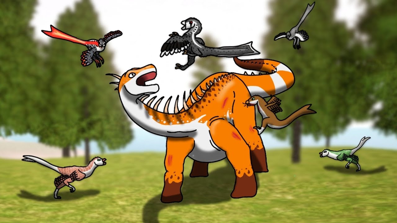 ✅️ 20 VS 1 II 🐔 CHANGYURAPTOR 🆚️ AMARGASAURUS 🦕 The cursed isle