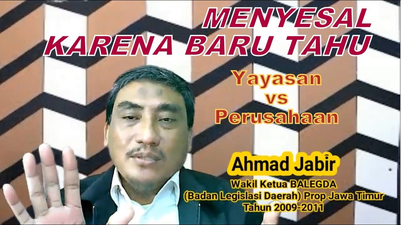 Beda Yayasan dan Perusahaan, Banyak Pengurus Yayasan Menyesal.