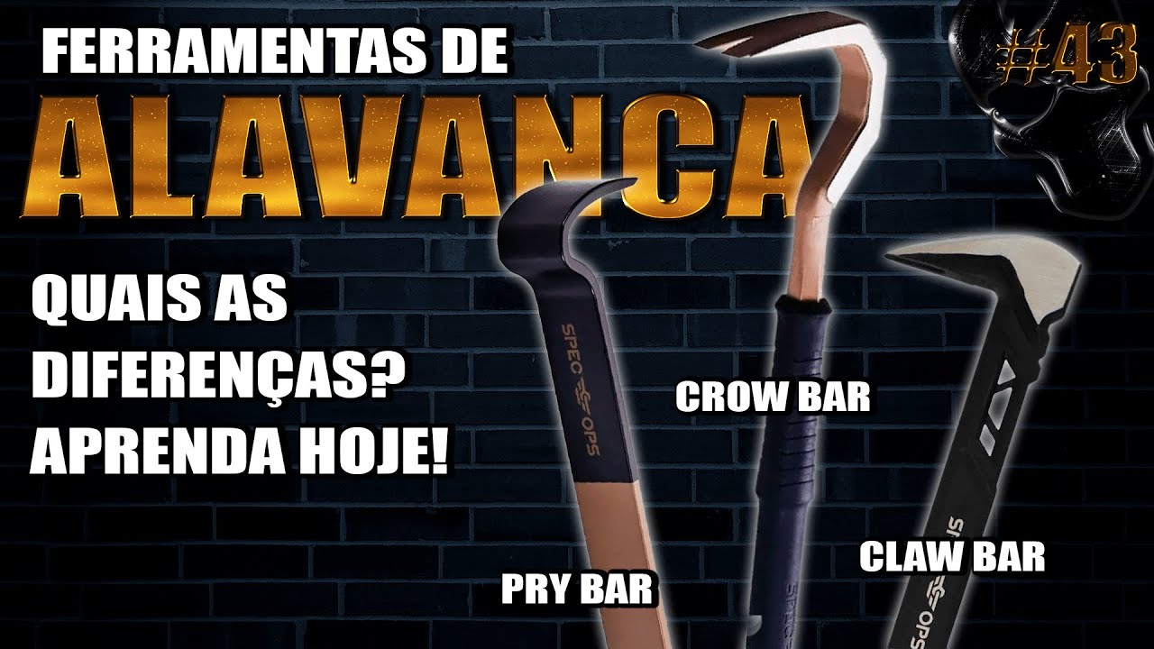 Prybar vs. Crowbar vs. Clawbar: Qual a Diferença? + Review Clawbar Spec Ops #diy #everydaycarry
