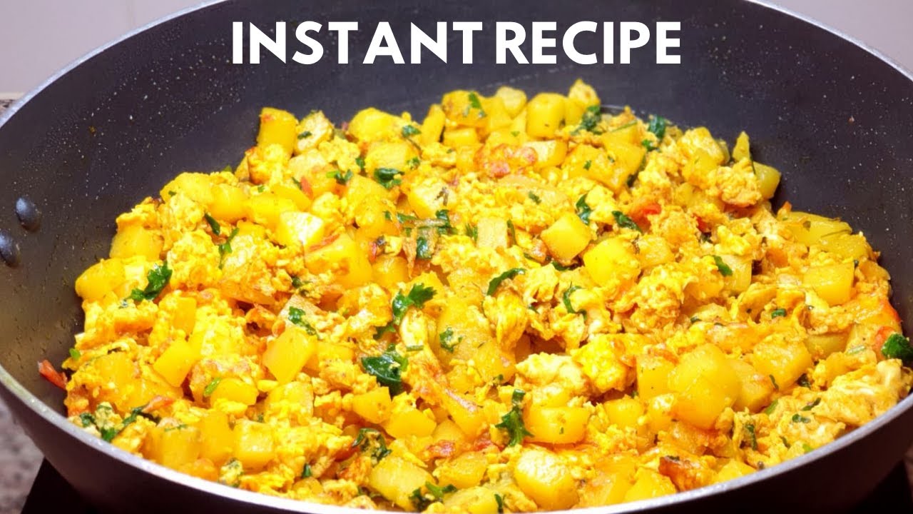 Scrambled Eggs with potatoes | Simple and Easy Breakfast Recipe | Your Next Recipe!!! (SUPER EASY)