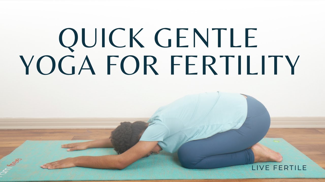 10-minute yoga for fertility | Gentle fertility yoga to feel grounded and calm
