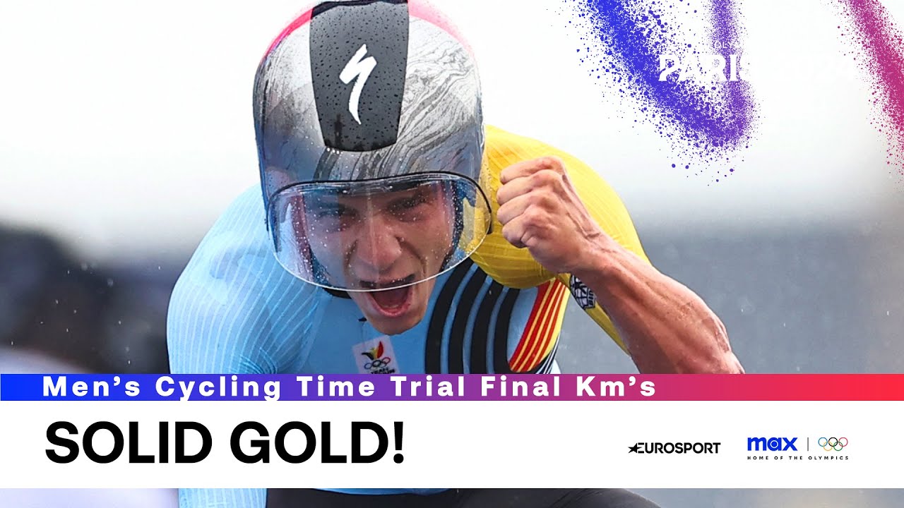 Total Dominance 🥇 | Men's Cycling Time Trial Final Km's | Paris 2024 Olympics | #Paris2024