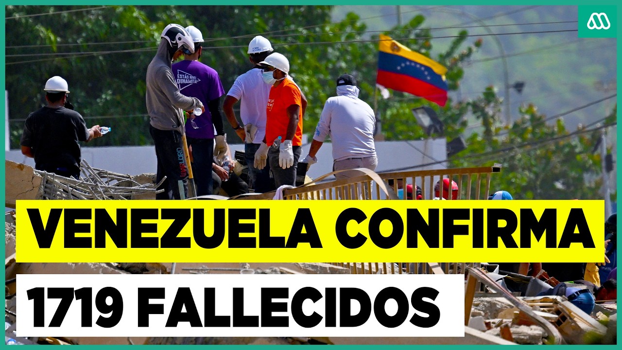 Cat&aacute;strofe en Venezuela: Conforman 1719 fallecidos tras devastador terremoto
