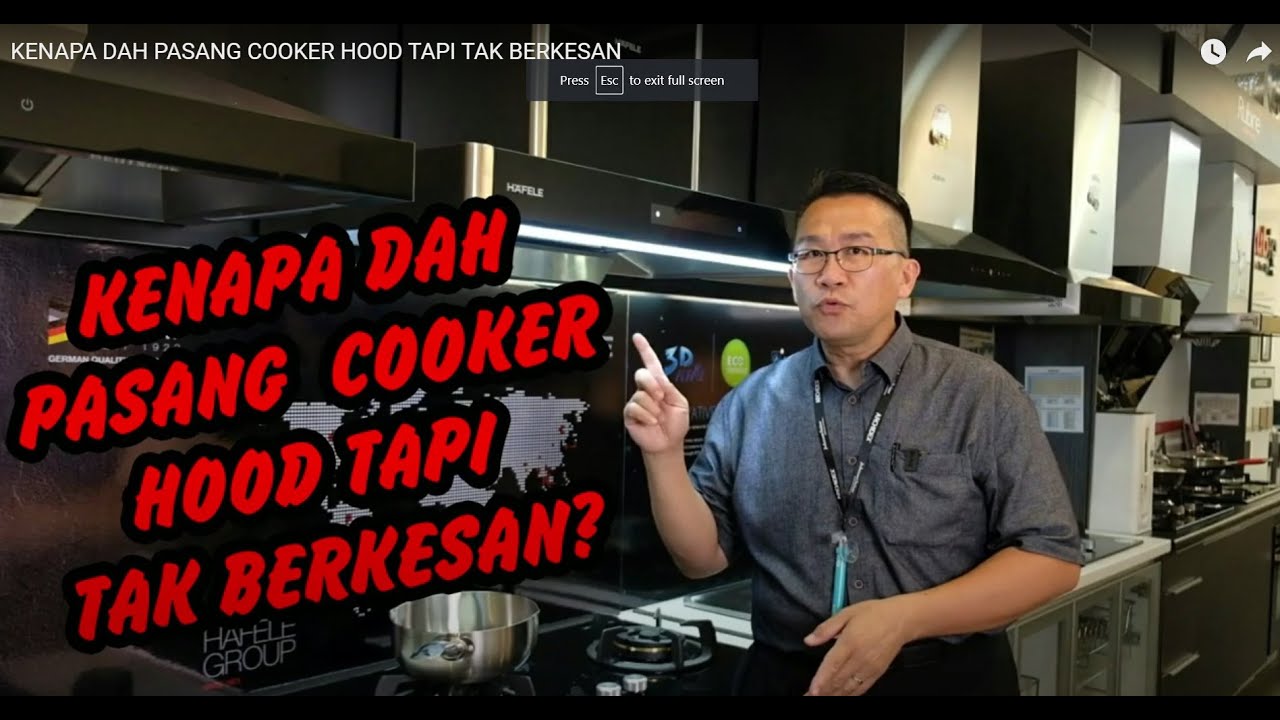KENAPA DAH PASANG COOKER HOOD TAPI TAK BERKESAN