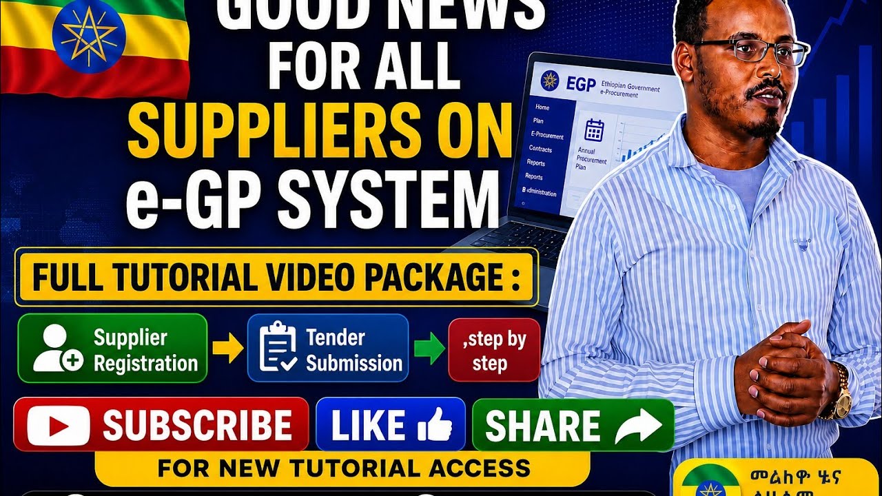 FULL TUTORIAL FOR ALL SUPPLIERS ON e-GP SYSTEM : Supplier Registration