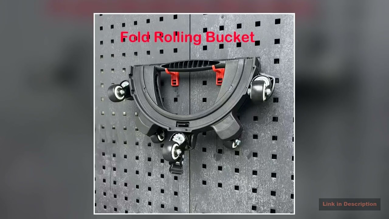 Fold Rolling Bucket Dolly Easy To Use Car Wash Bucket Dolly Car Accessories Swivel Rolling Bucket