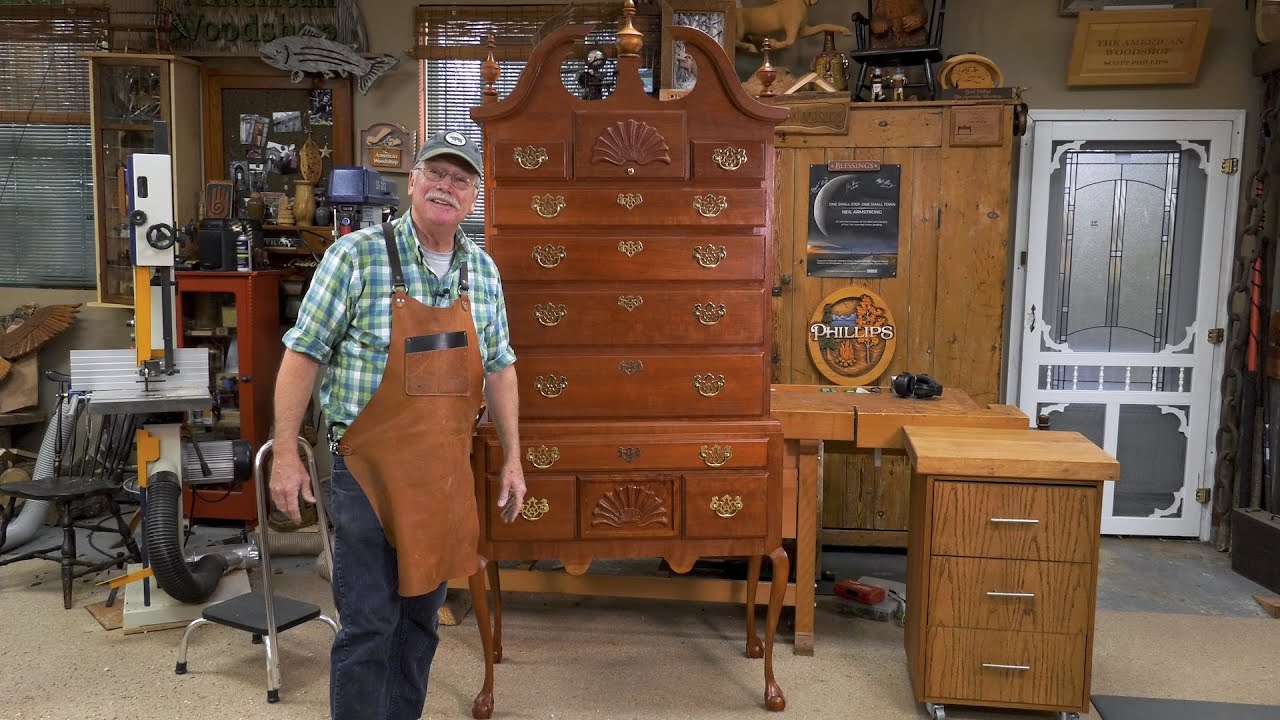 The American Woodshop- 3009- Chippendale High Boy Carvings and Turnings