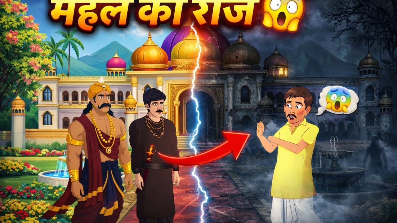 महल का खौफनाक राज 😱 | Immortal King Horror Story | Hindi Cartoon Story 