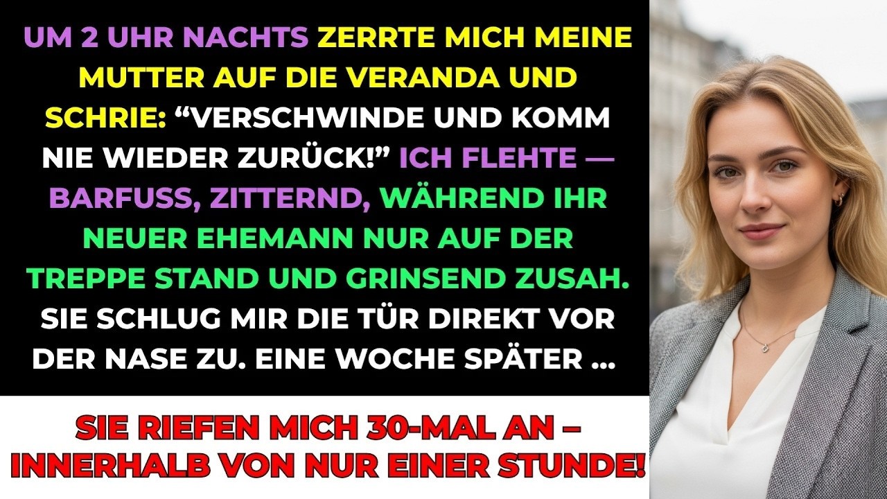 Meine Mutter Warf Mich Raus, Weil Ich Ihrem Neuen Mann Widersprach – Doch Dann Flehte Sie Mich An…