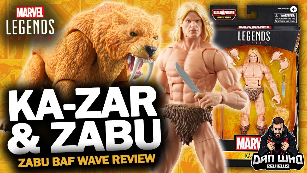 Marvel Legends Ka-Zar & Zabu Build-A-Figure Wave 2024 Review