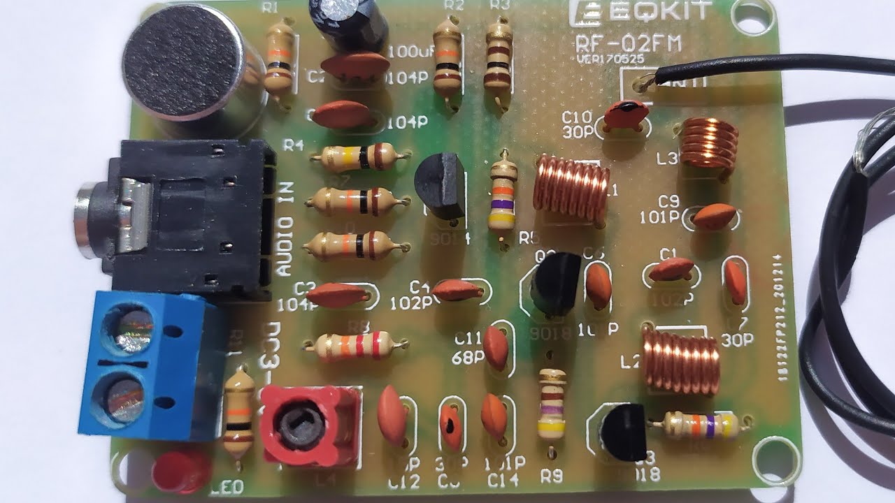 Montagem e teste Kit Transmissor de FM Chin&ecirc;s