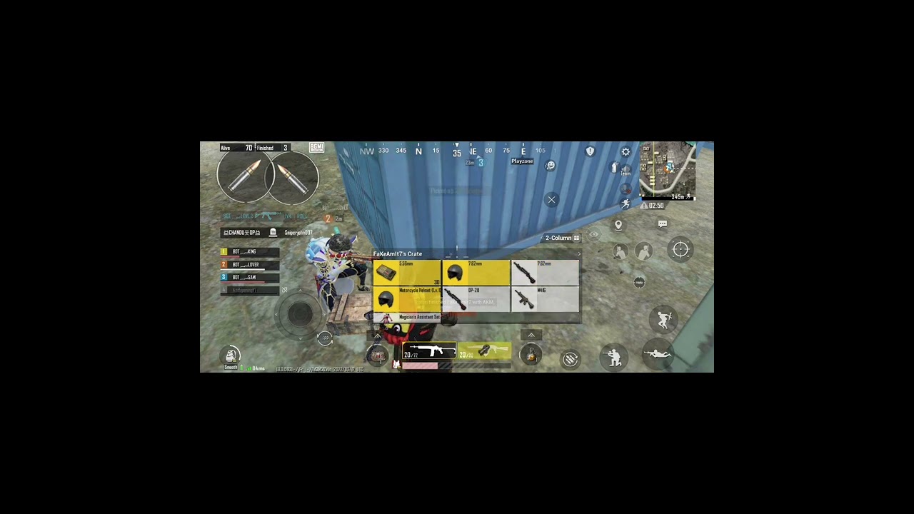 best backup teammates/  (akm op) 1 vs 4 😈 ignore the voice🤣