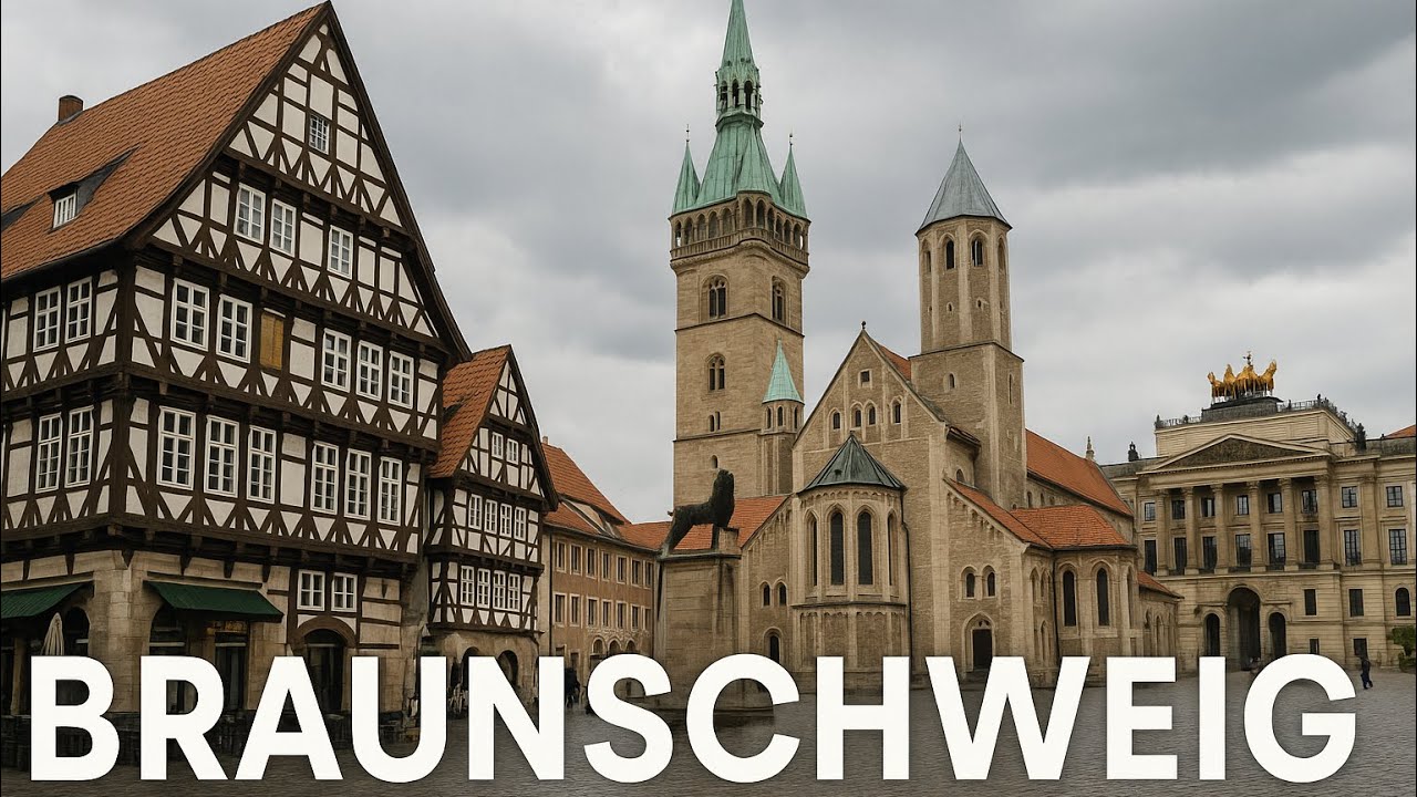 Brunswick Germany 🇩🇪 Walking Tour in  4K | No Music | June 2025 | Old Town, Schloss , Rathaus