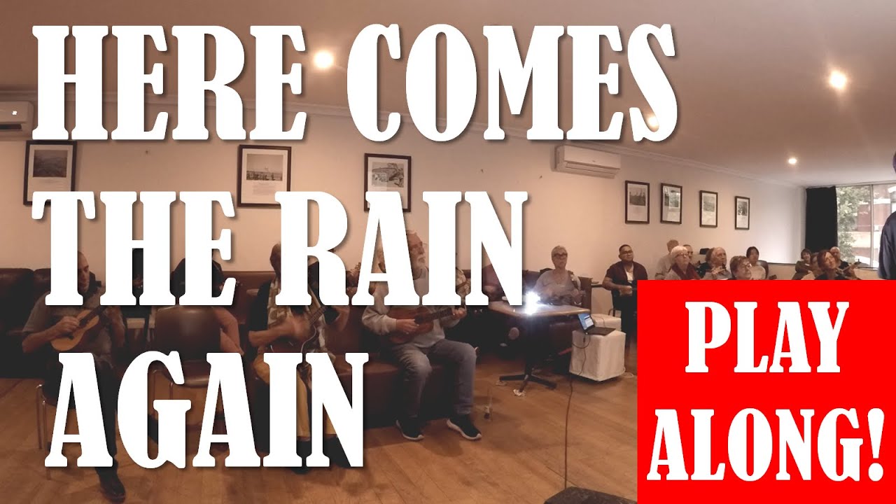 Here Comes The Rain Again - Eurhythmics - Ukulele Play Along (easy 5 chords Am F G C D)