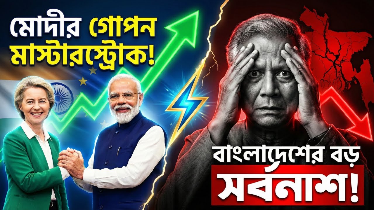 ৪০ বিলিয়ন ডলারের ধাক্কা! ইউরোপের সাথে ভারতের গোপন ডিলে মাথায় হাত বাংলাদেশের? | Geopolitics