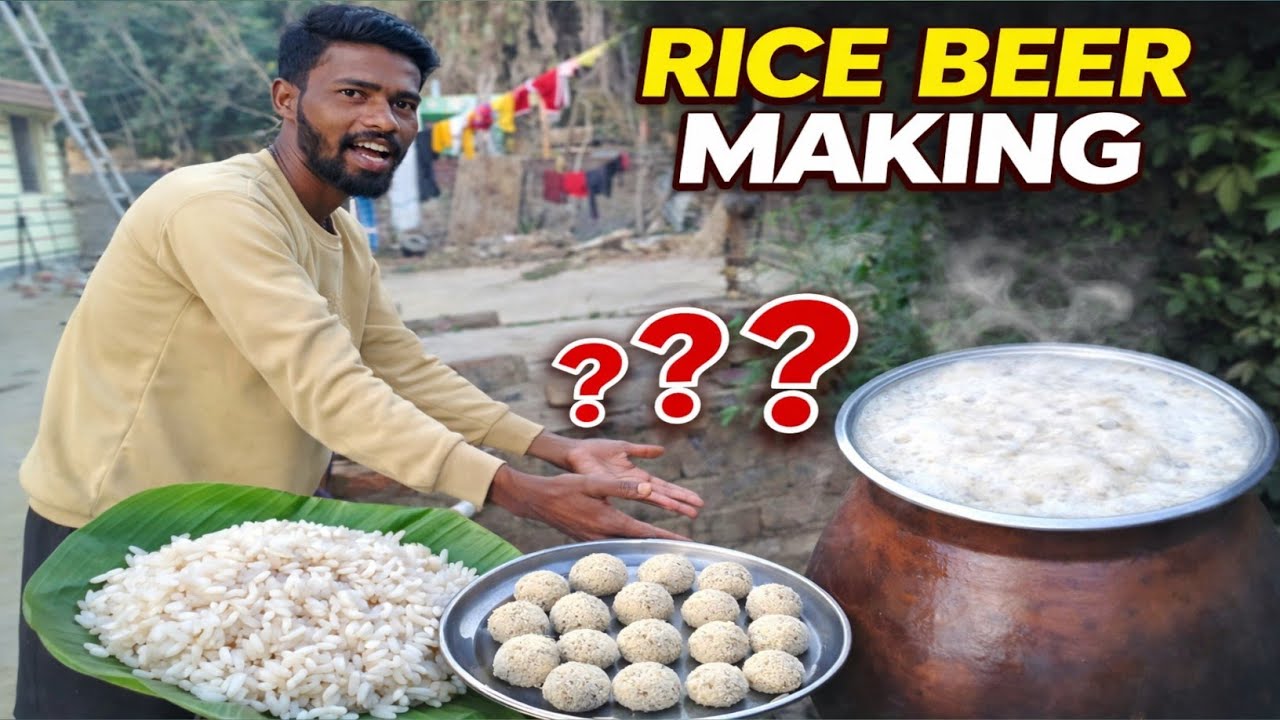 गांव में हड़िया कैसे बनता है | Traditional Handiya Making | Real Village Life Vlog