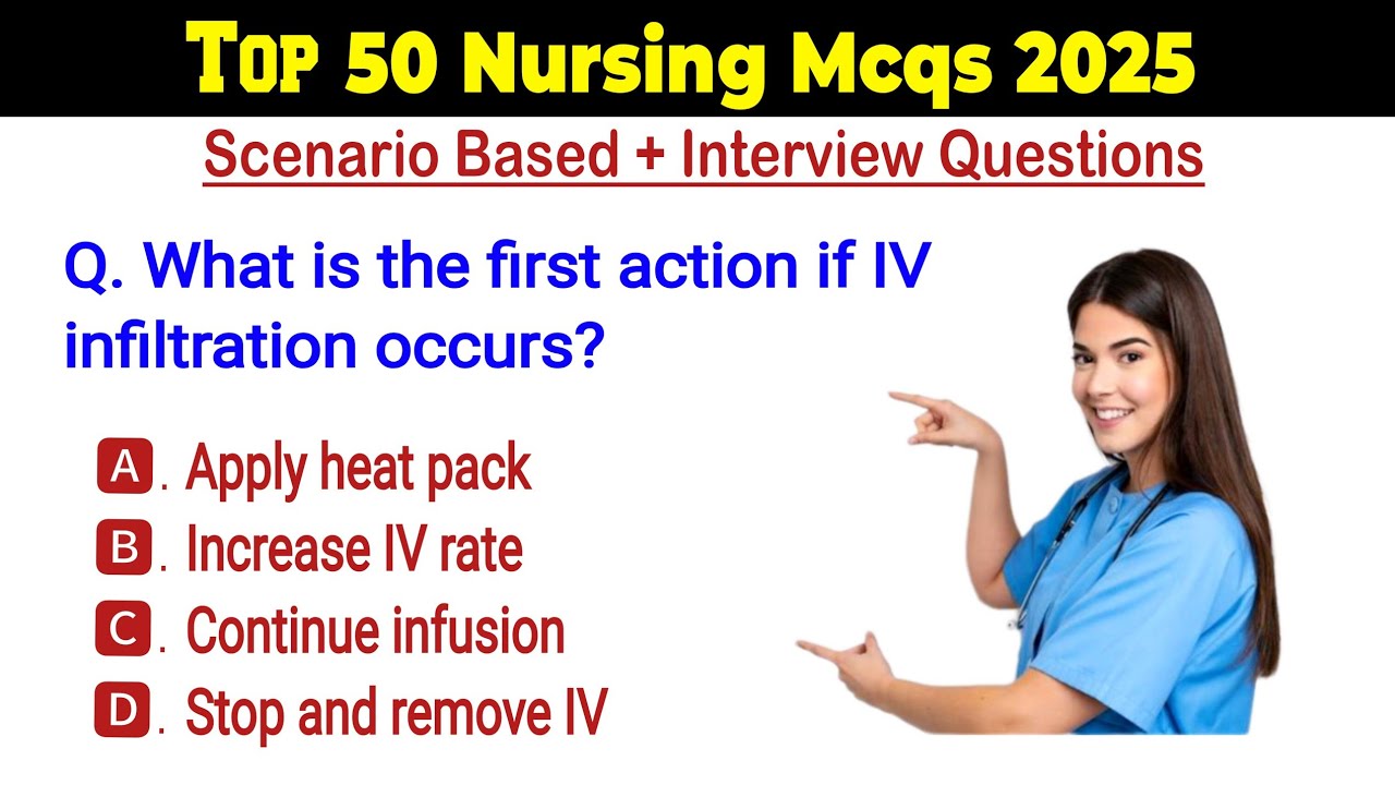 Top 50 scenario based mcqs | scenario based nursing mcqs | top 50 nursing mcqs | nursing mcqs 