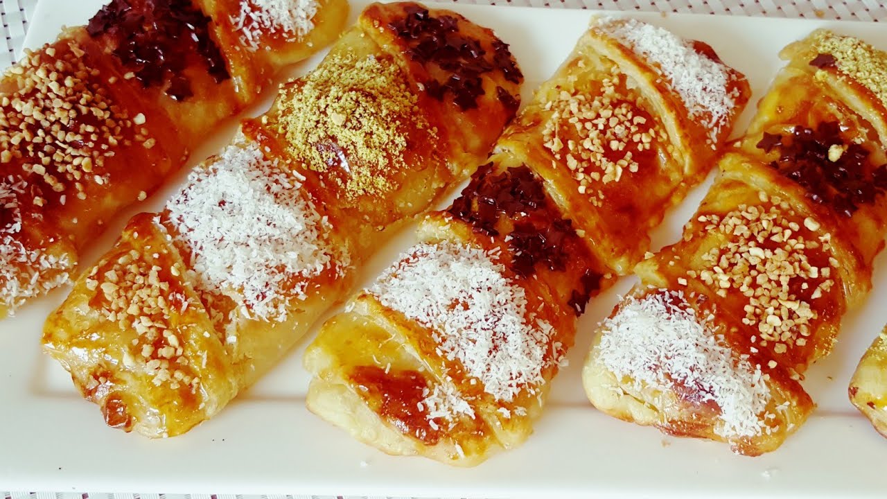 مسمن أو رغيفات معمرين رمضان باللوز في الفرن مقرمشين ومورق مذاق رائع 👌Msemen mit Mandeln 😍