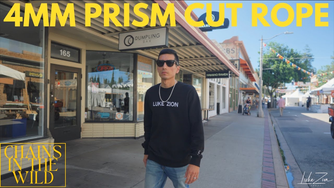4mm Prism Cut Rope Chain Shines in Natural Light! | Chains in the Wild