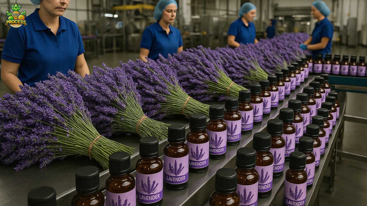 How Lavender Is Harvested & Processed | Essential Oil Factory Process
