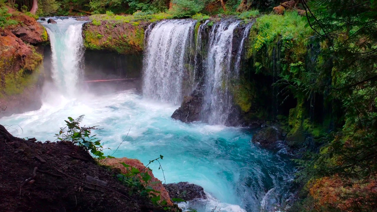 The MOST Beautiful Secret Blue Waterfall-- The Hidden Gem of The Pacific Northwest (Spirit Falls)