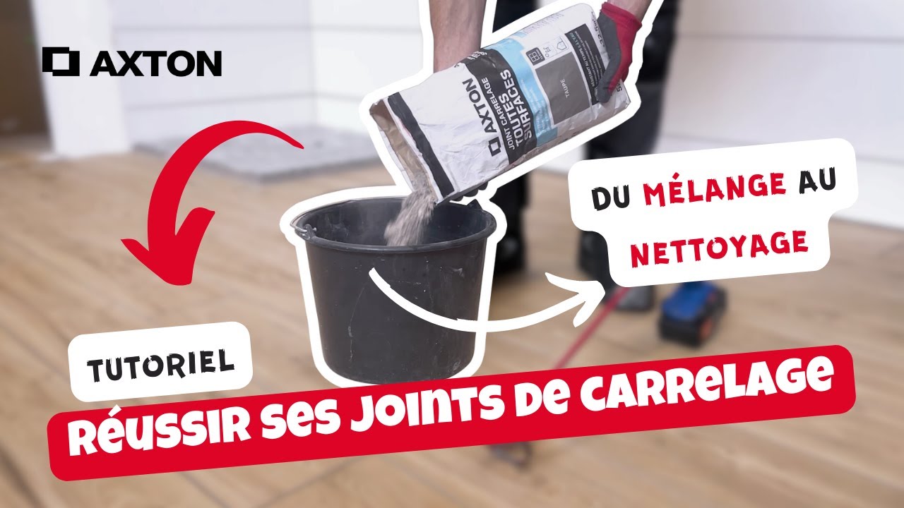 🛠 TUTO - Comment FAIRE des JOINTS de carrelage | AXTON Joint Carrelage, Faïence, Mosaïque en Poudre