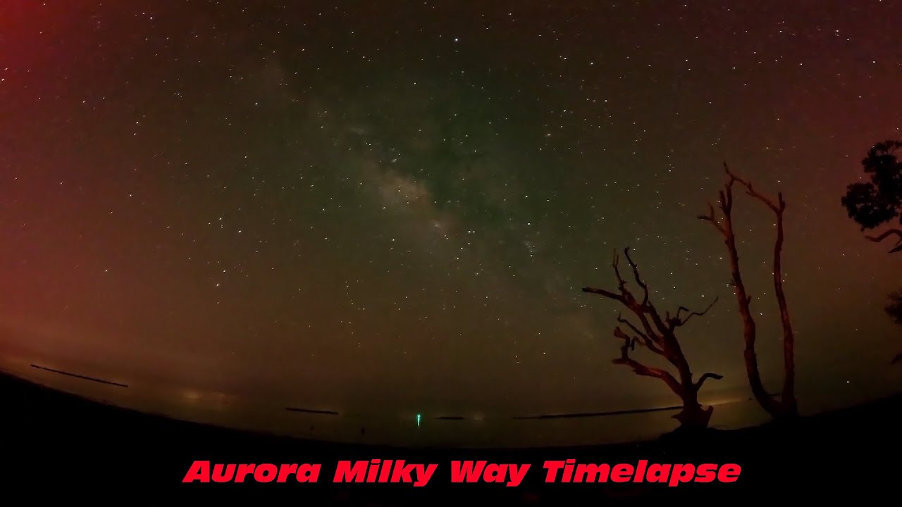 Aurora Milky Way Timelapse
