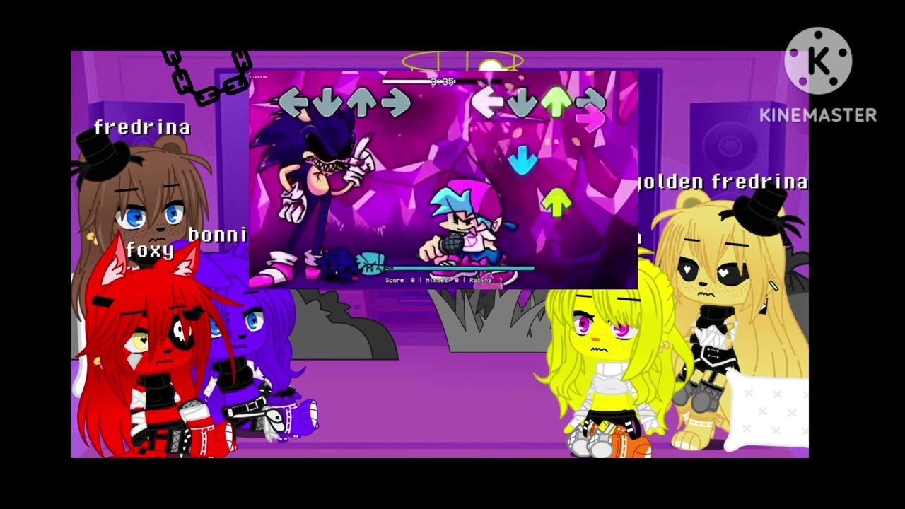 fnia reacts to fnf triple run (request by sonic exe)