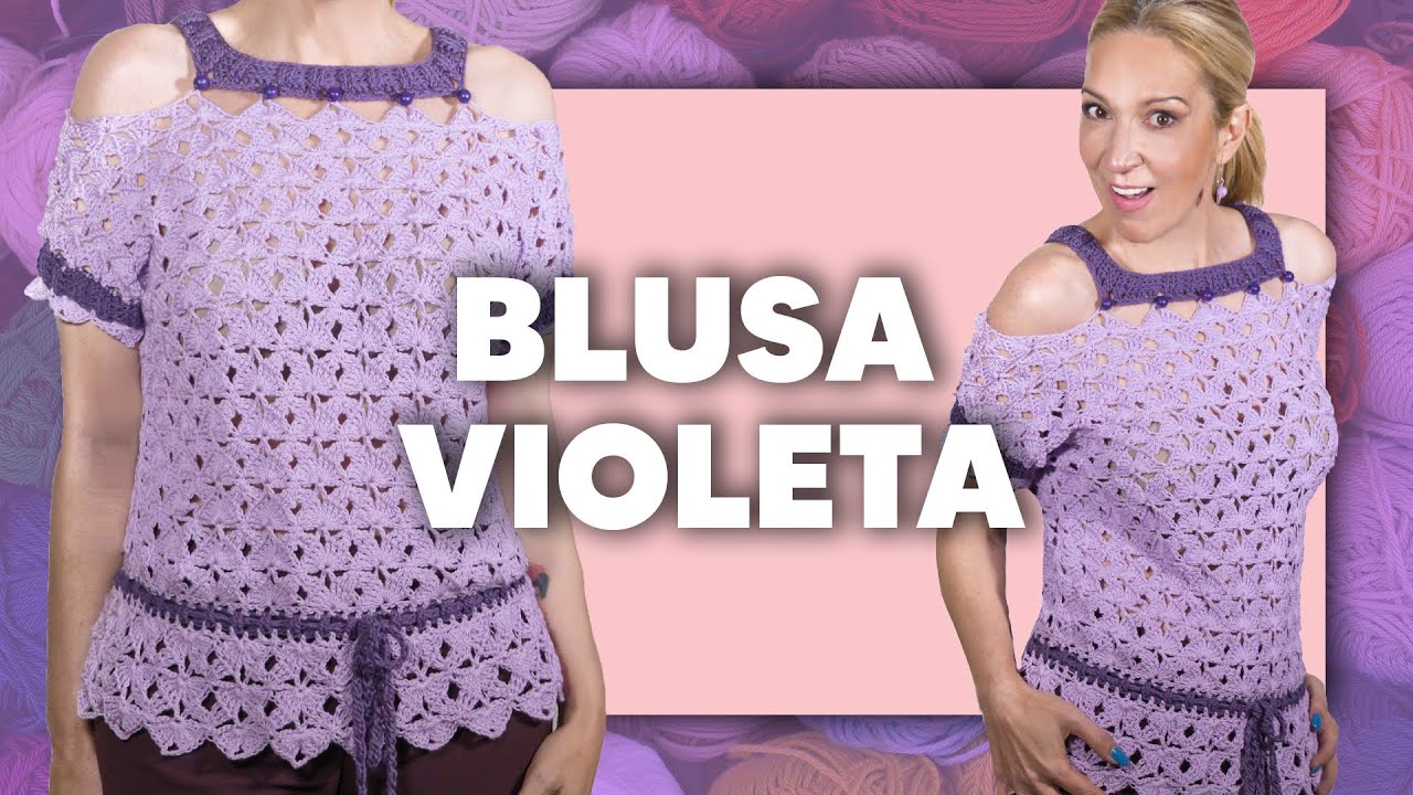 Cómo hacer una BLUSA PASO A PASO A CROCHET en TEJER ES DE GUAPAS